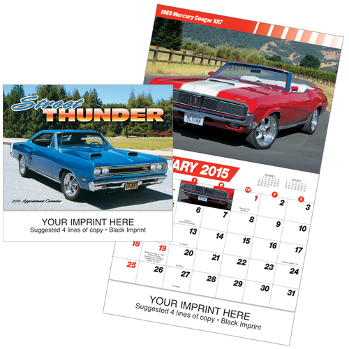 Custom Imprinted Muscle Car Calendar - Street Thunder #801
