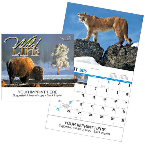 Custom Imprinted Wildlife Calendar - Wildlife #803