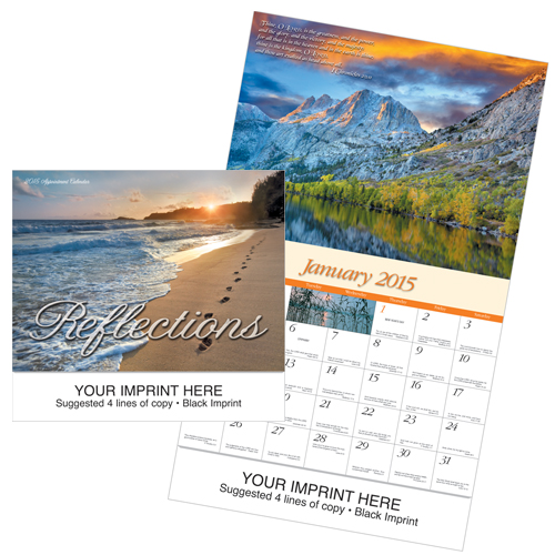 Promotional Imprinted Calendar - Reflections-Universal #806