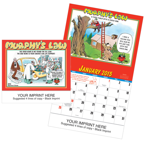 Funny Imprinted Calendar - Murphy's Law #807
