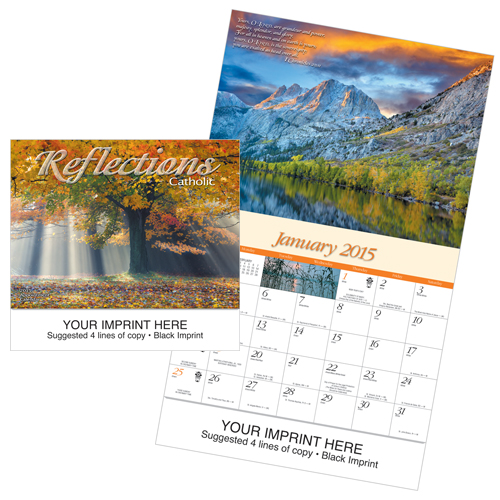 Catholic Custom Imprinted Calendar - Reflections-Catholic #809