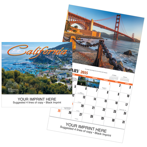 Custom Scenic Calendar - California #811