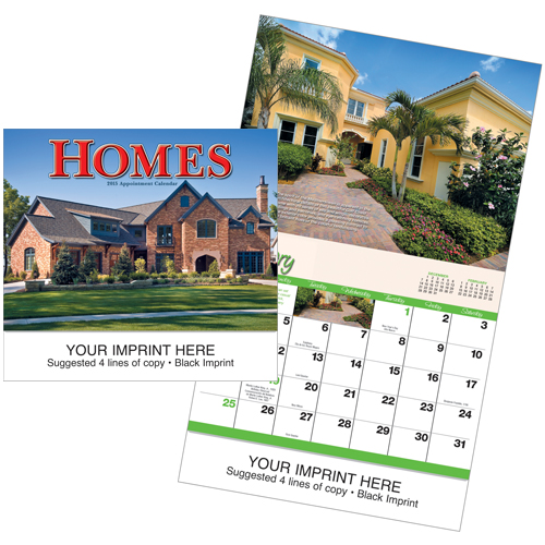 Custom Imprinted Calendar - Homes #813