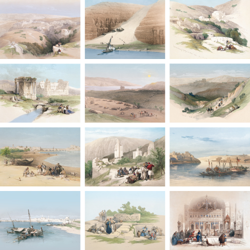 Personalized Religious Calendar - Art of the Holy Land-Universal #815