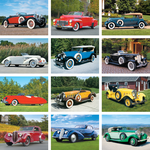 Antique Car Calendar - Automotive Classics #820