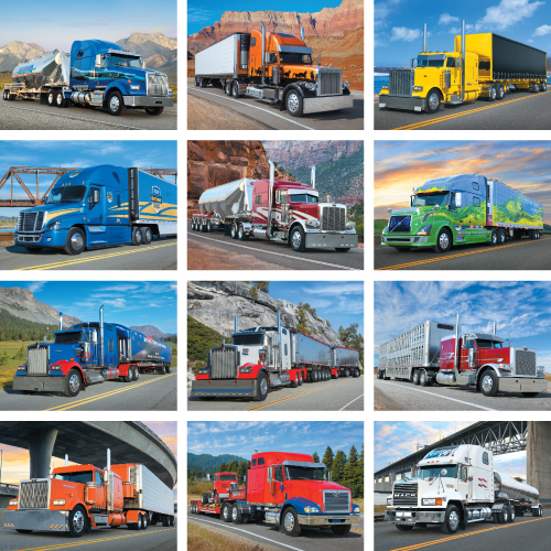Personalized Truck Calendar - 18-Wheeler #823