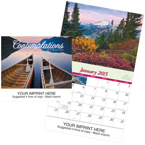 Custom Imprinted Calendar - Conteplations #825