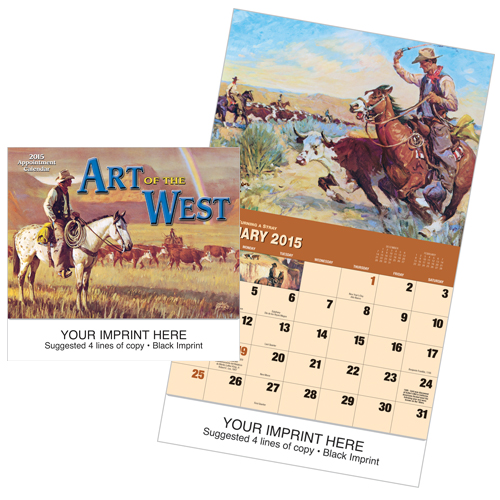 Custom Imprinted Calendar - Art of the West #826