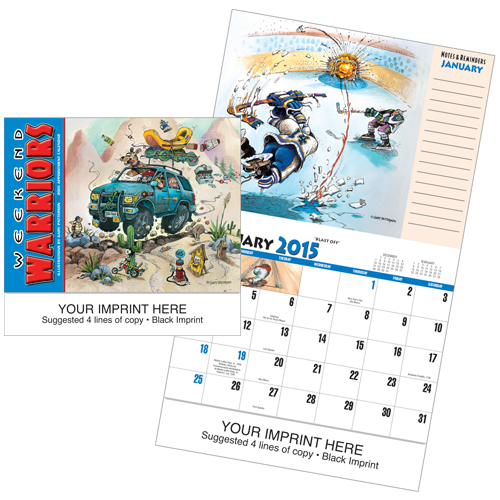 Custom Imprinted Calendar - Weekend Warriors #834