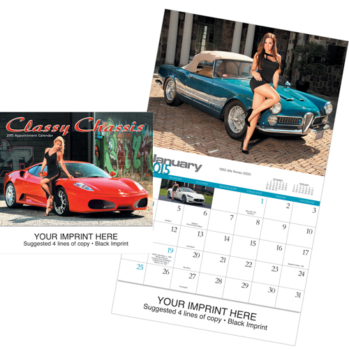 Custom Imprinted Swimsuit Calendar - Classy Chassis #850