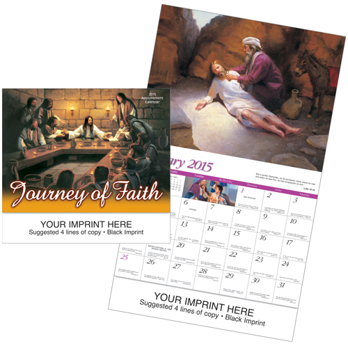 Custom Imprinted Religious Calendar - Journey of Faith-Universal #851
