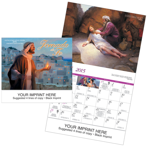 Custom Imprinted Bilingual Calendar - Jornada de Fe-Catholic/Bilingual #852