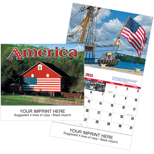 Custom Imprinted Calendar - America #857
