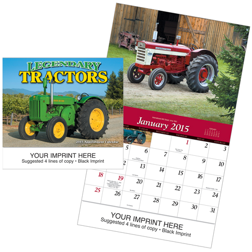 Custom Imprinted Calendar - Legendary Tractors #871