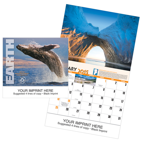 Custom Imprinted Calendar - Earth #872