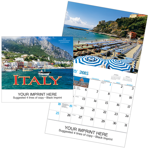 Custom Imprinted Car Calendar - Italy #897